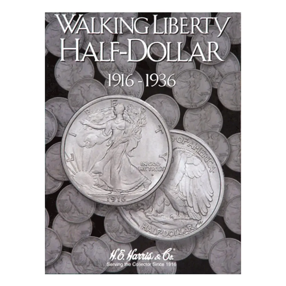 Walking Liberty Half Dollar #1 Folder 1916-1936 Collection