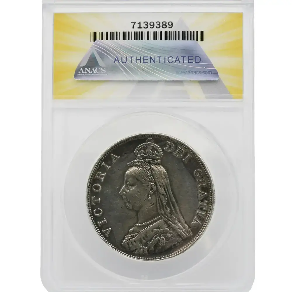 1888 Double Florin Great Britain ANACS EF 40 - Image 2