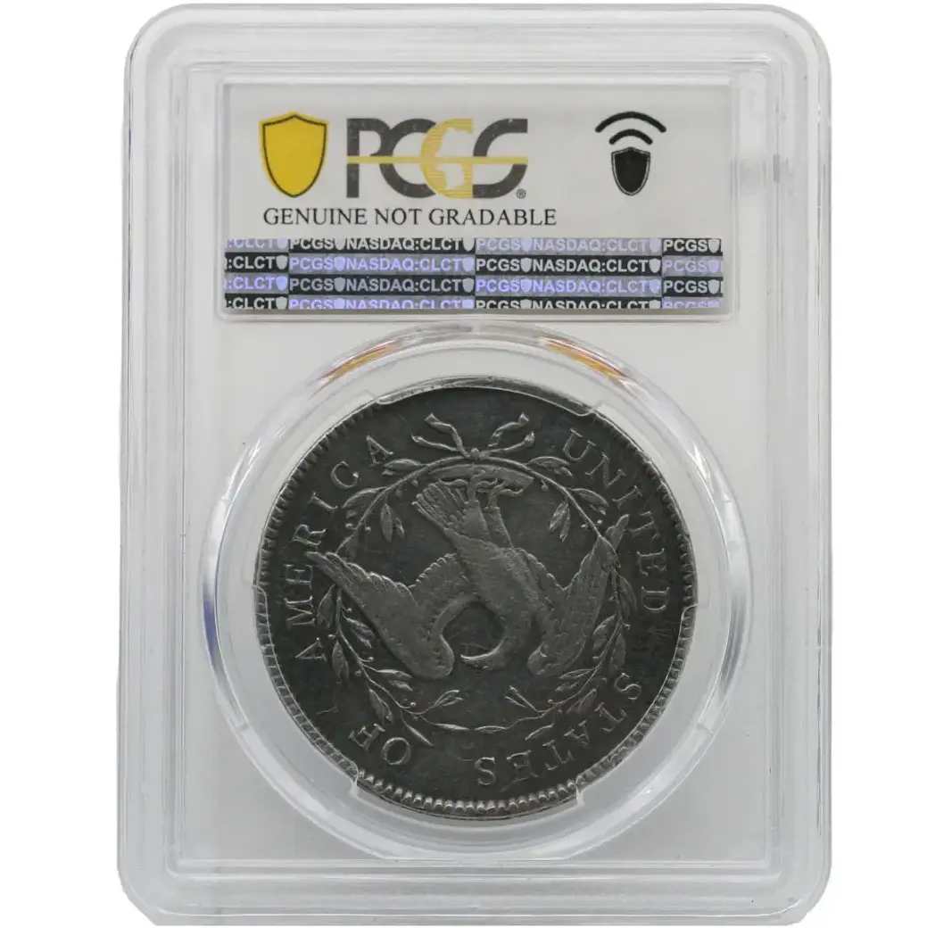 1795 Flowing Hair Silver Dollar 2 Leaves PCGS VF Detail