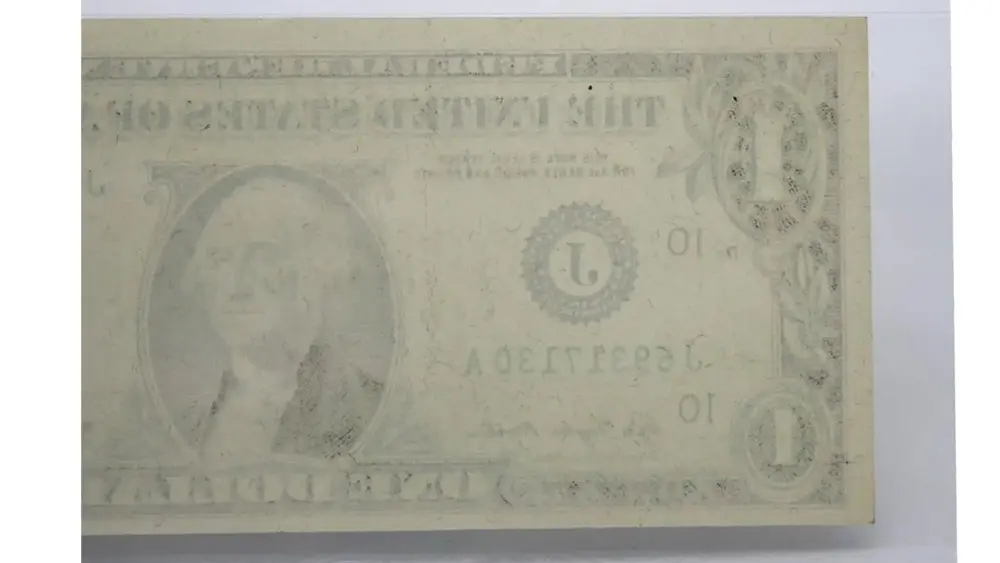 1977 $1 Federal Reserve Note Missing Print Error Kansas City Choice UNC 64 PMG - Image 3