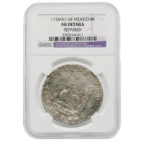 1738-MO Mexico 8 Reales NGC AU Details