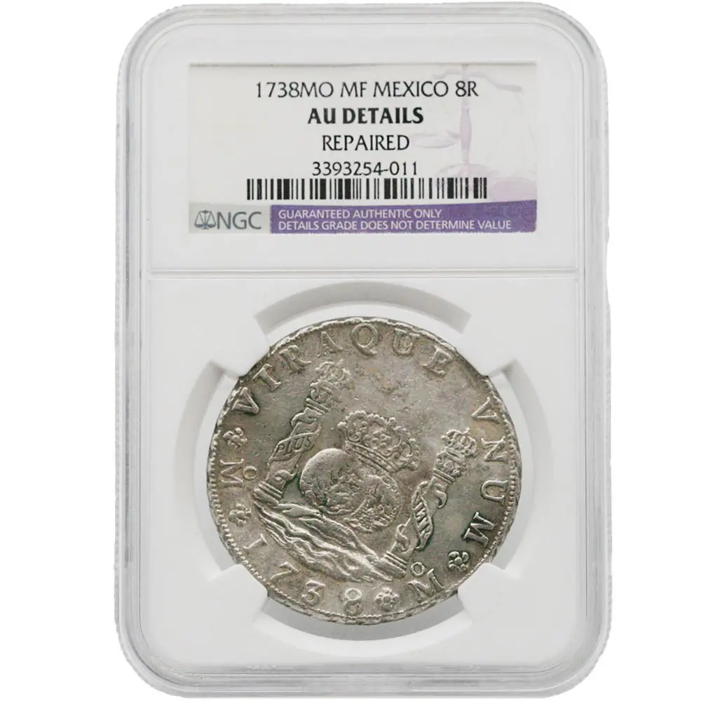 1738-MO Mexico 8 Reales NGC AU Details