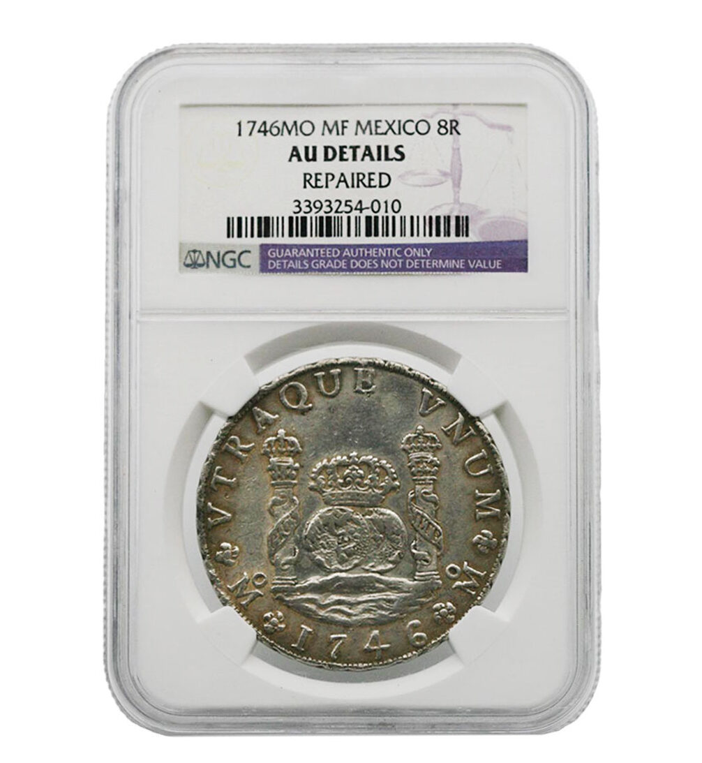 1746 MO MF Mexico 8 Reales NGC AU Details Repaired - CV Coins ...