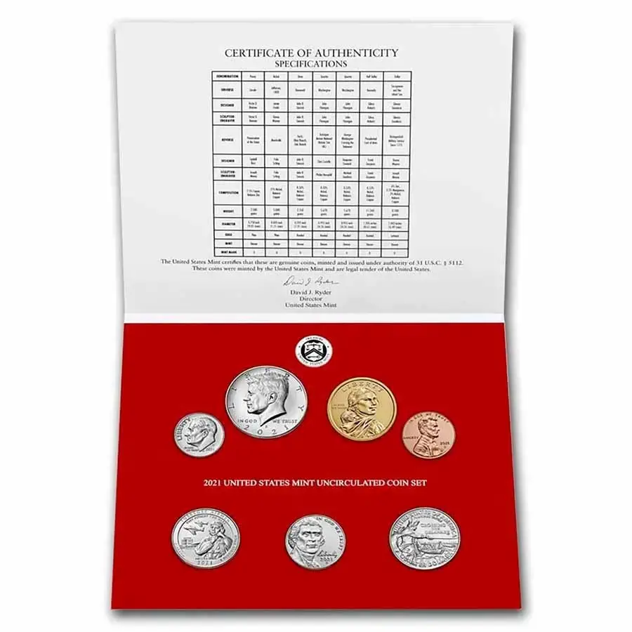 2021 U.S. Mint Set Uncirculated Coin Set - Image 2