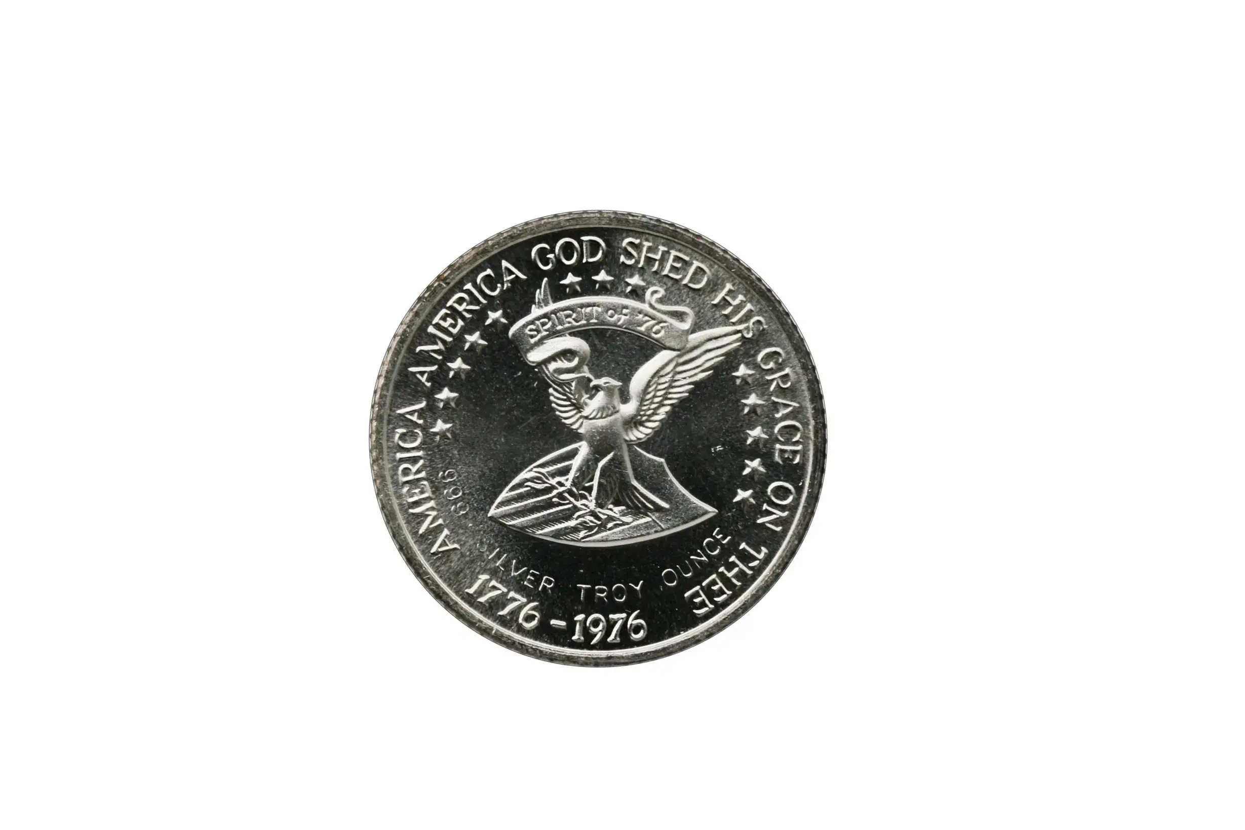 1776-1976 200th Ann. 1oz Washington/Nixon .999 Silver - Image 2
