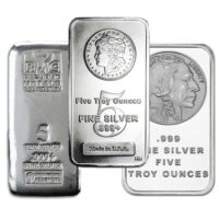 5 oz Silver Rounds & Bars