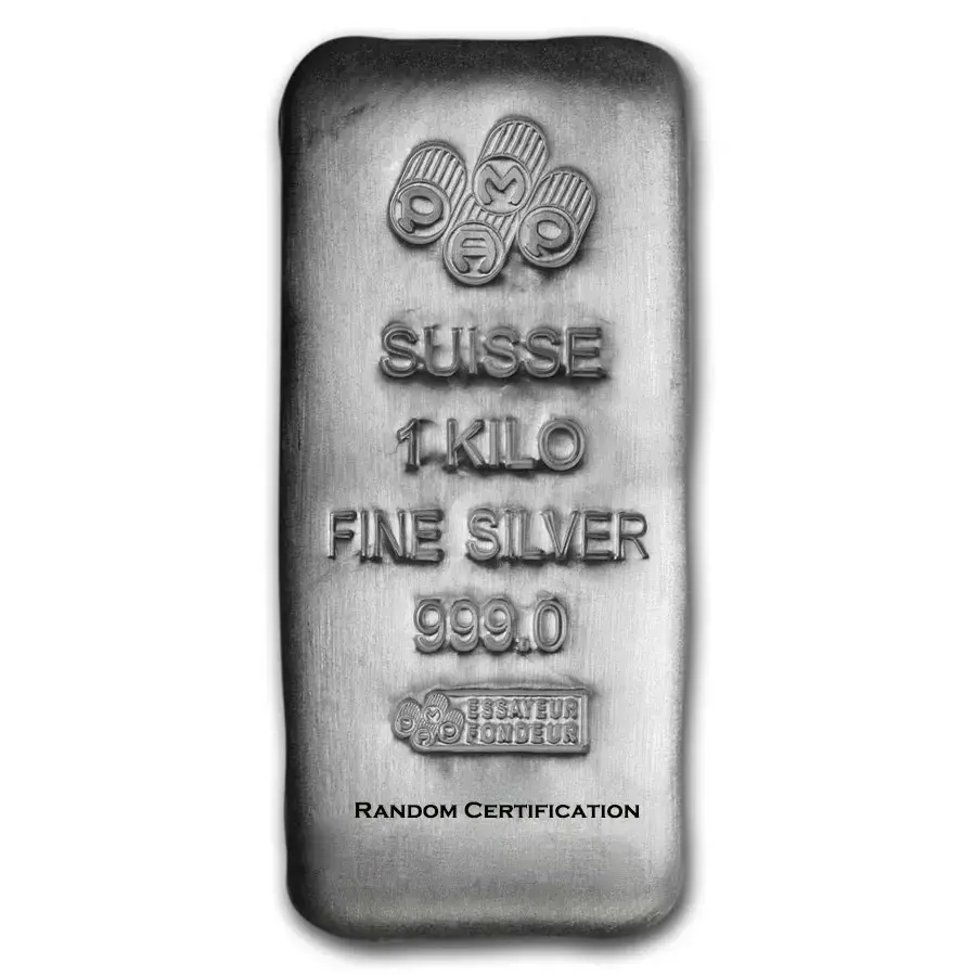 1 kilo Silver Bar - PAMP Suisse (Random Cert.) - Image 2