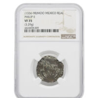 1556-98 MOO Mexico 1 Real Philip II NGC VF 35