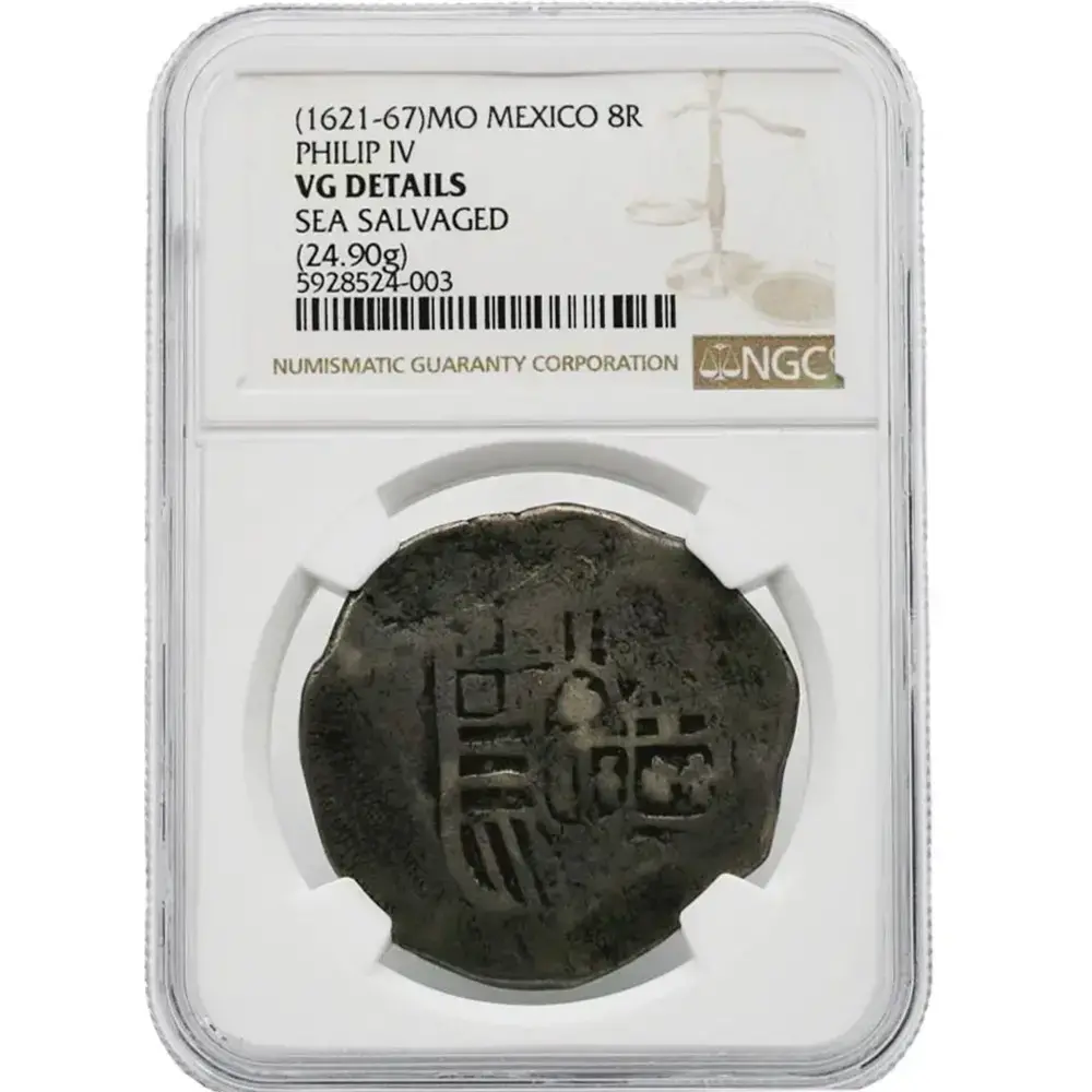 1621-67 MO Mexico 8 Reales Philip IV