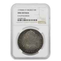 1778-MO|FF Mexico 8 Reales NGC Fine Details Chopmarked
