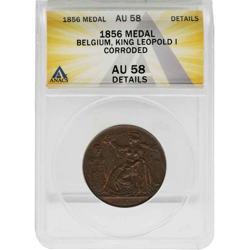 1856 Belgium King Leopold I Medal