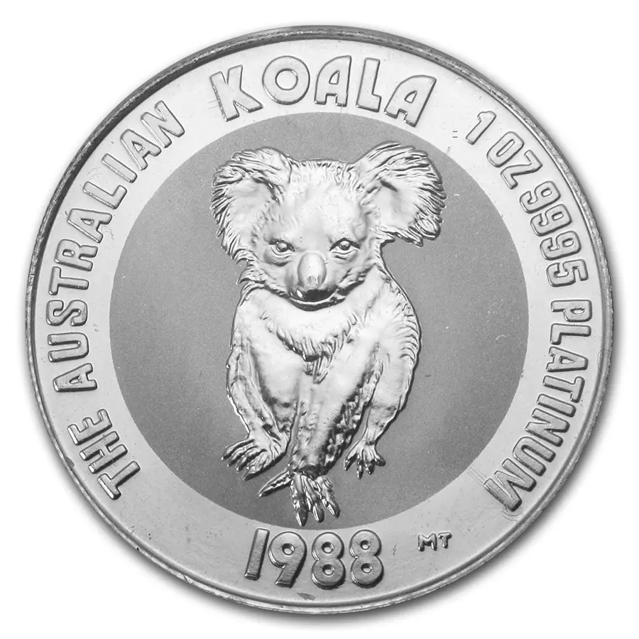 1988 Australia 1 oz Platinum Koala BU