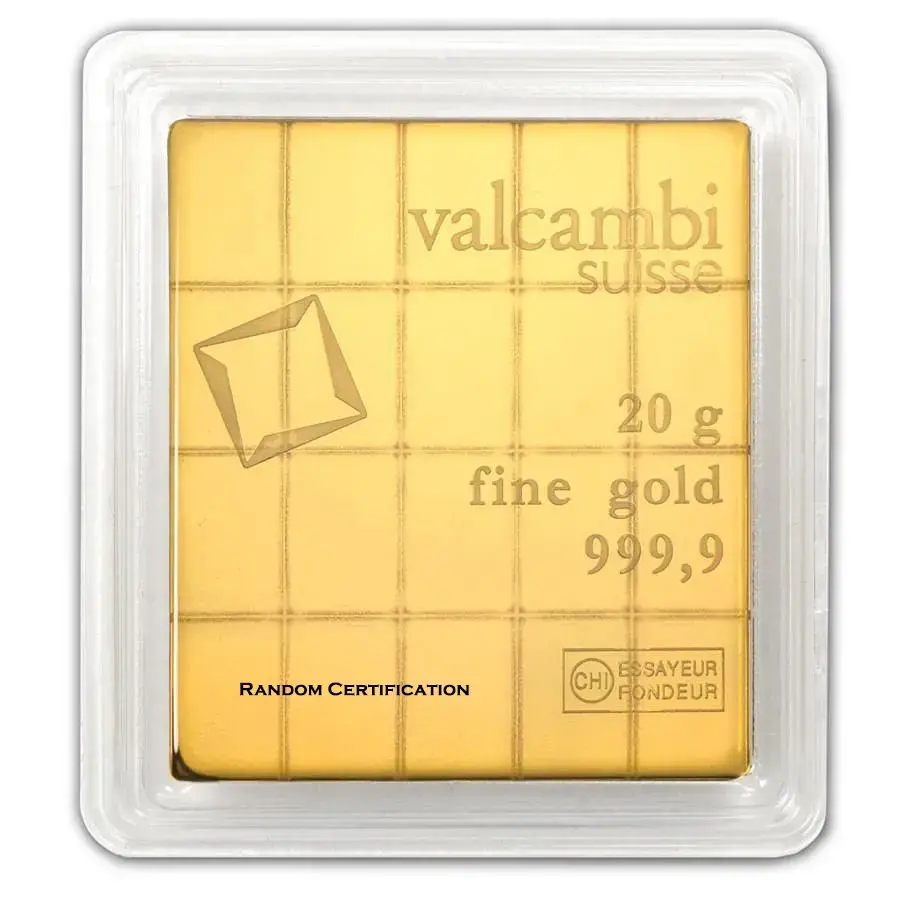 20 x 1 gram Gold Valcambi CombiBar™ - Image 2