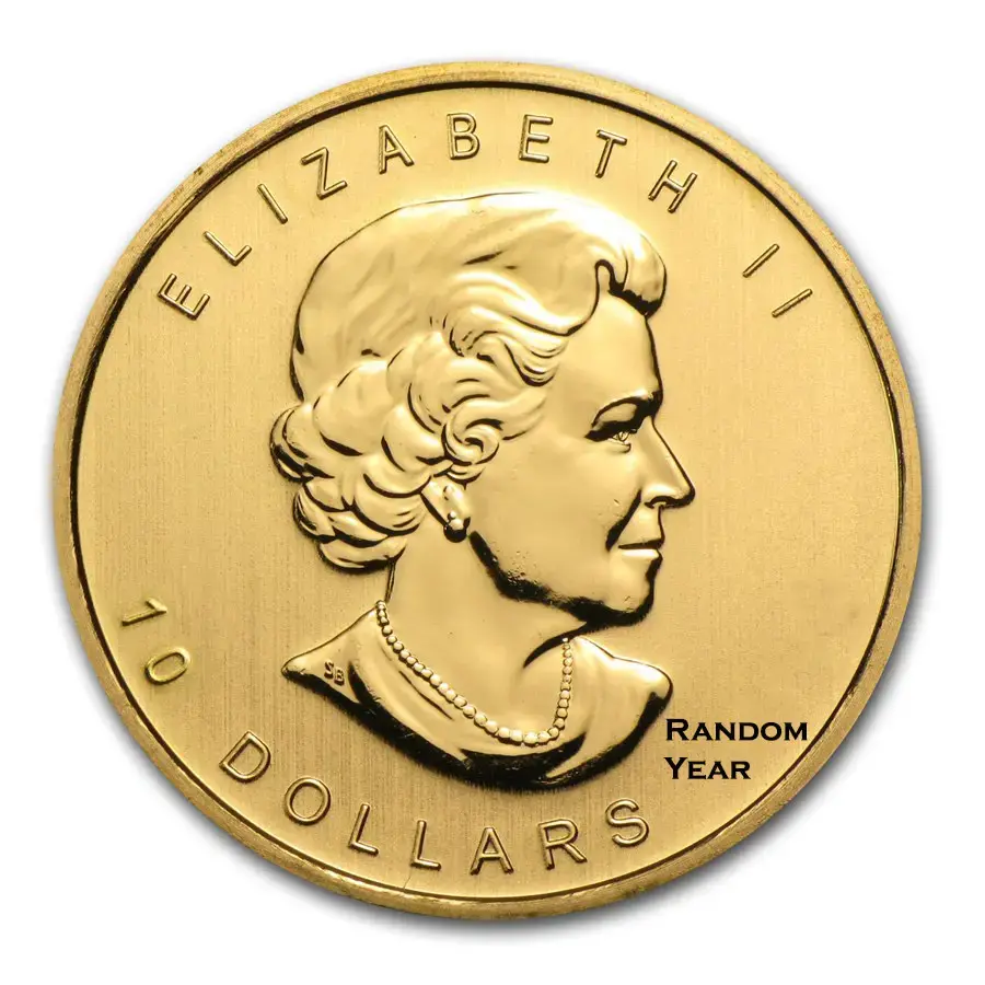 1/4 oz Canada .9999 Gold Maple (Random Year) - Image 2