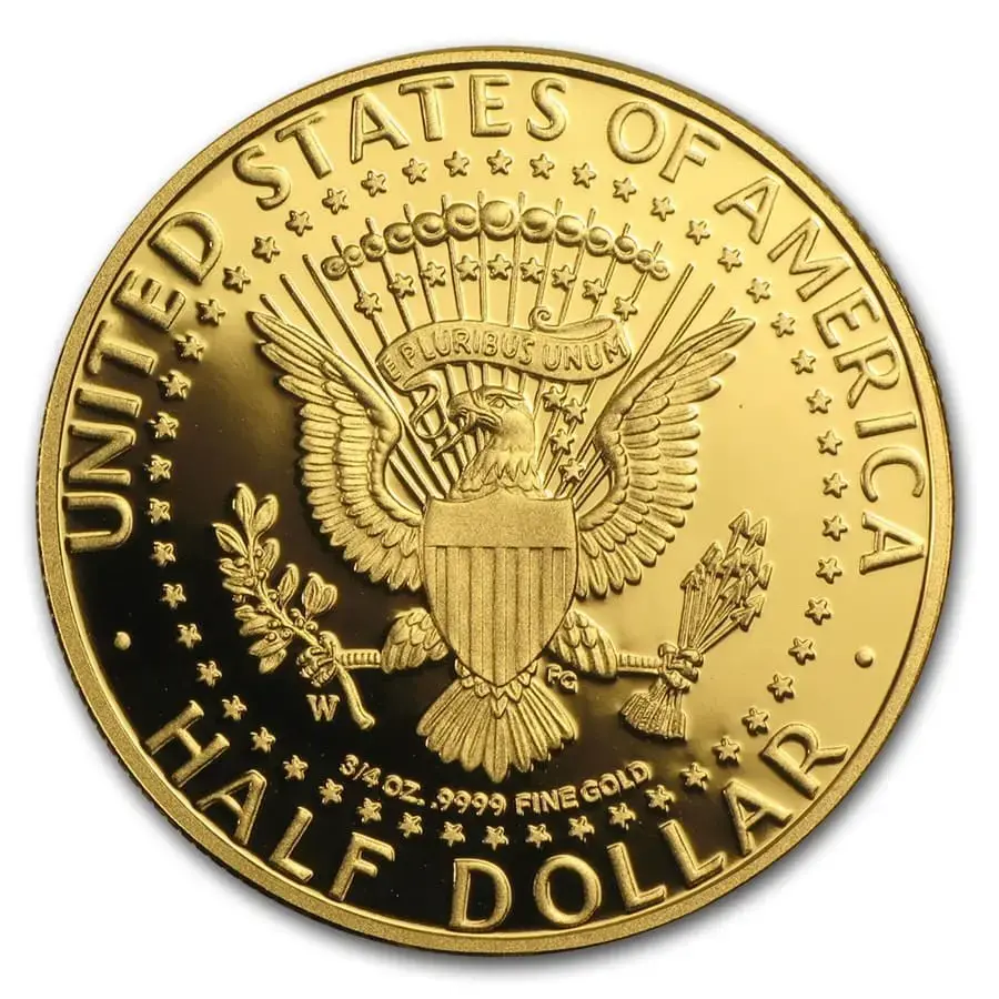2014-W .75 oz Gold Kennedy Half Dollar Commem PF Set - Image 3