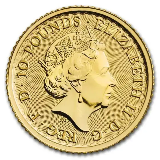 1/10 oz Britannia .999 Gold BU (Random Year) - Image 2