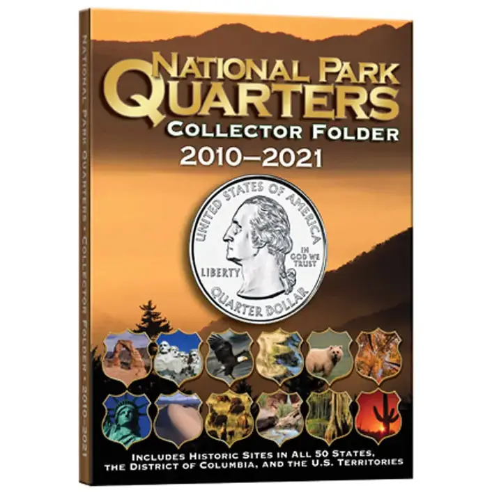 Whitman 4 Color National Park Quarters Folder