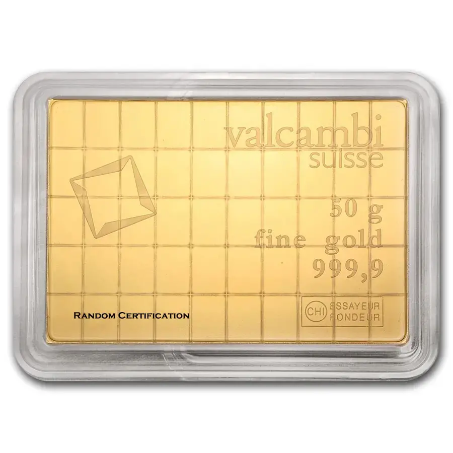 50 x 1 gram .9999 Gold Valcambi CombiBar™ (In Assay) - Image 2