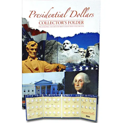 Whitman Presidential Dollar Four Panel Folder P&D 2007-2011