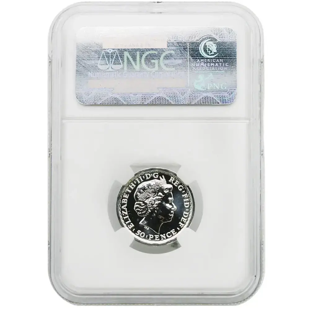 2013 1/4 Silver 50P Great Britain Gairsoppa Shipwreck NGC MS66 - Image 2