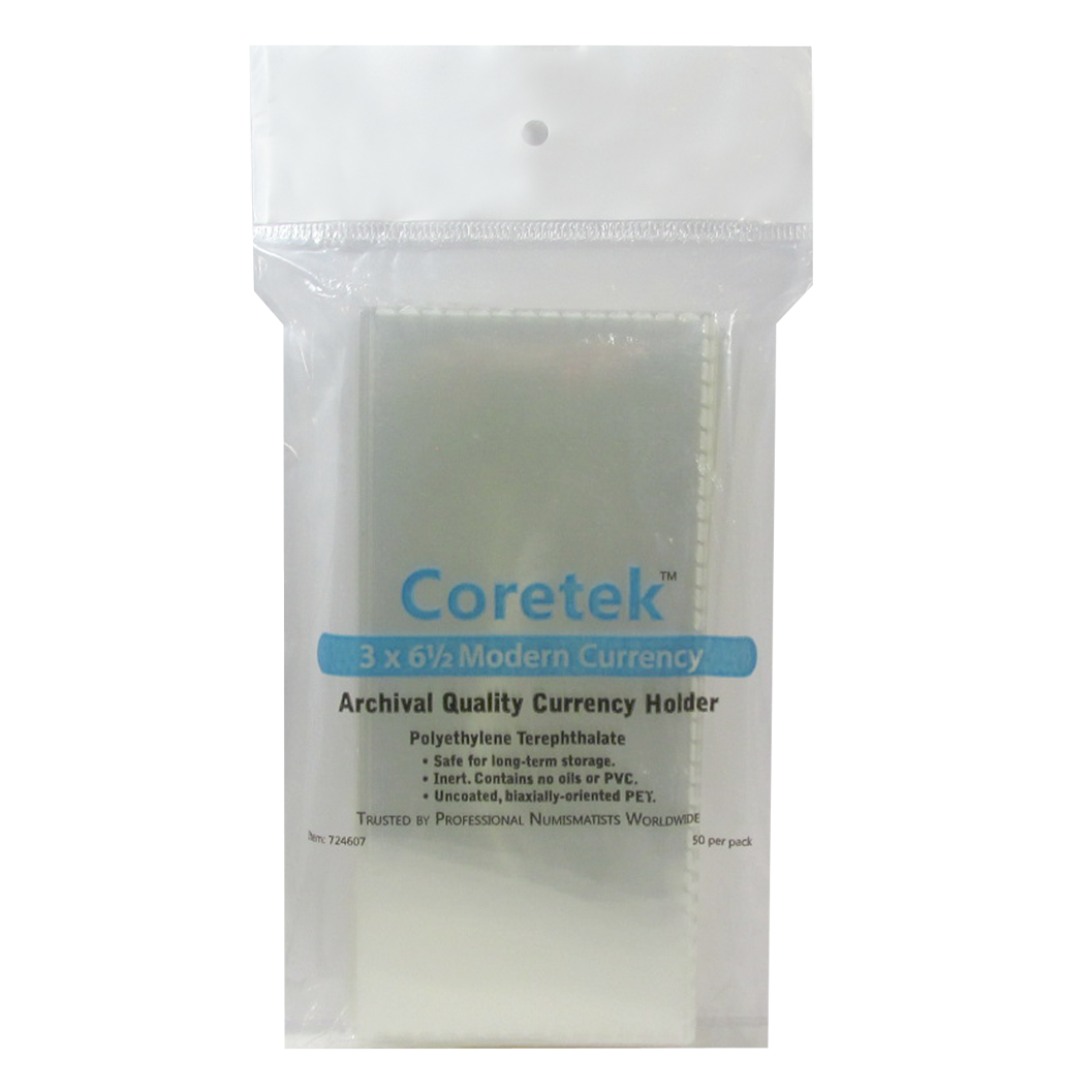 Coretek Modern Currency Holder 6 1/2 x 3- 10 pack