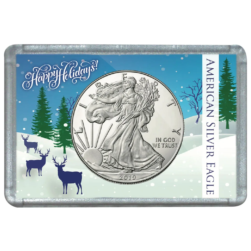 ASE Frosty Case - Deer in Snow Meadow Holiday Christmas