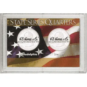 State Quarters P & D Frosty Case - 2 Hole