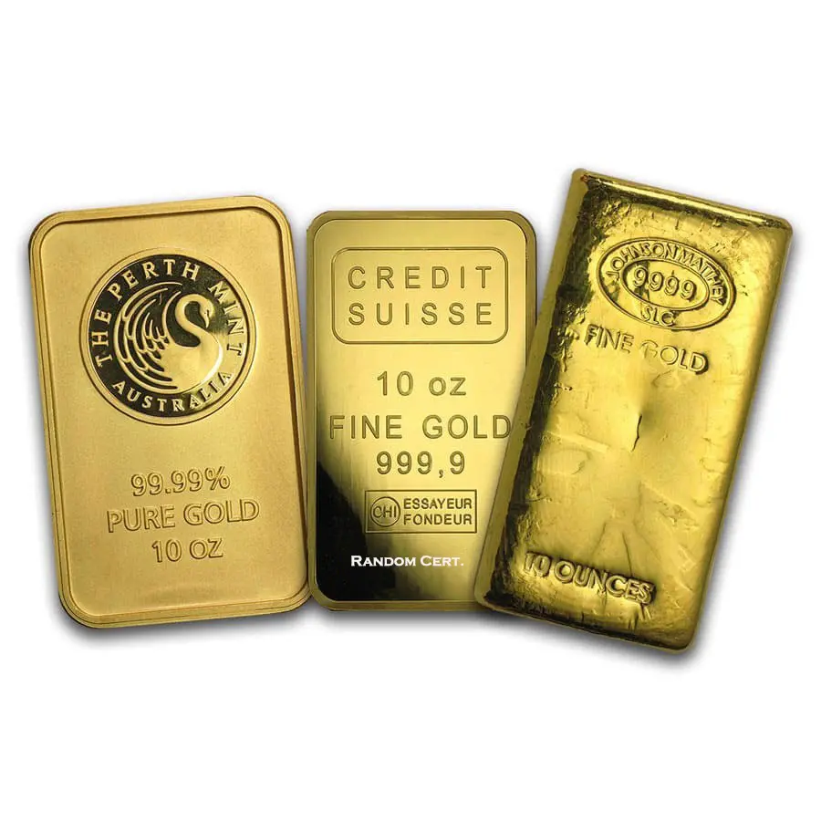 10 oz Gold Bar - Secondary Market