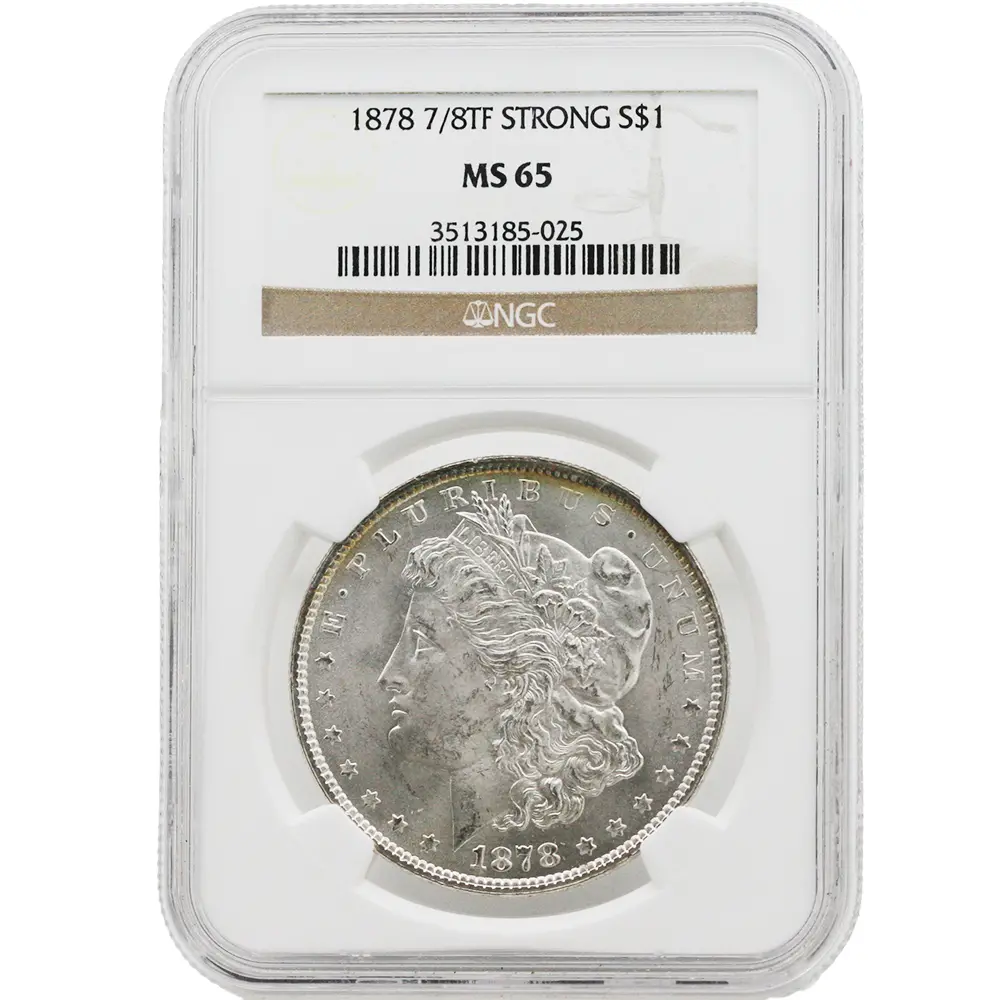 1878 $1 Morgan Dollar 7/8TF Strong