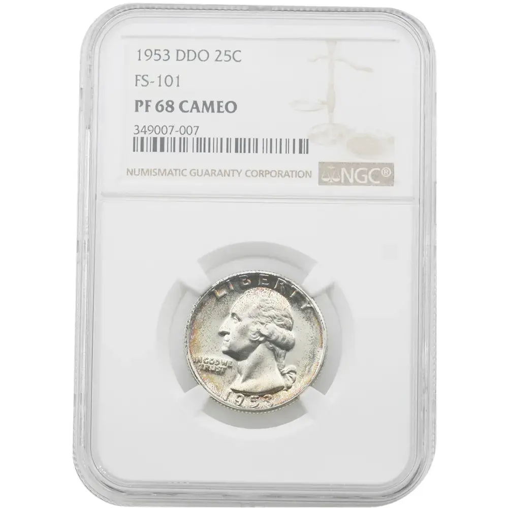 1953 Washington Quarter DDO FS-101