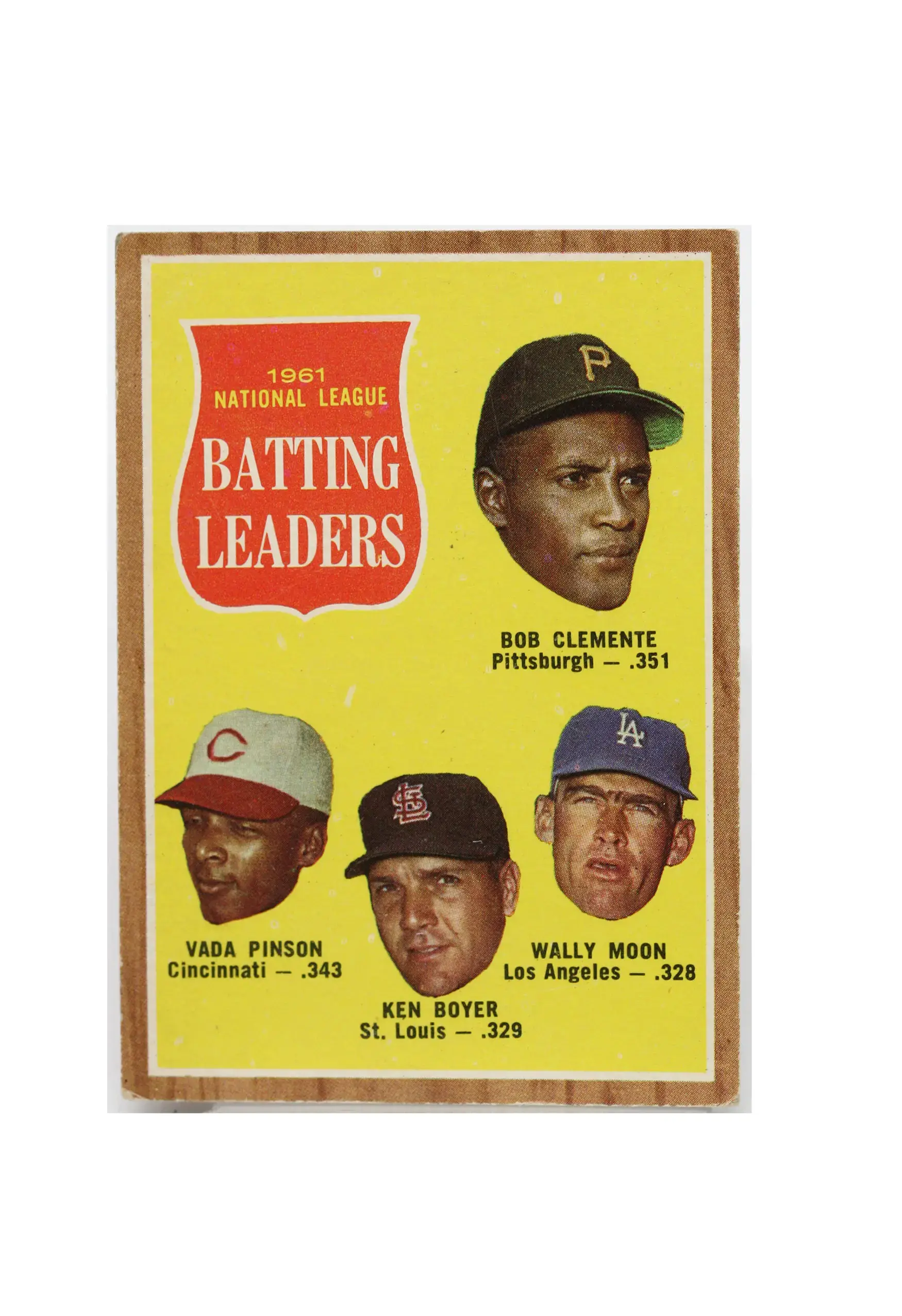 1961 National League Batting Leaders Topps #52