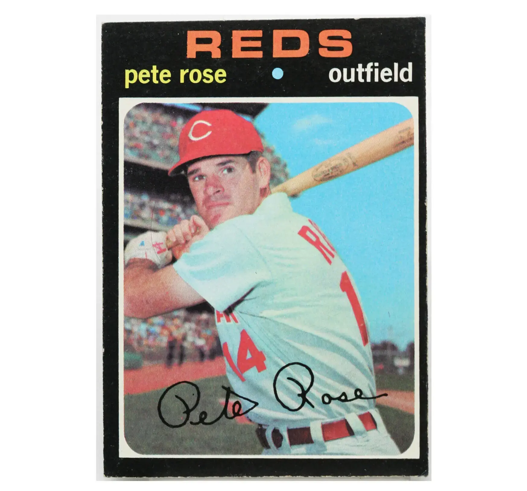 1971 Pete Rose Cincinnati Reds Topps #100