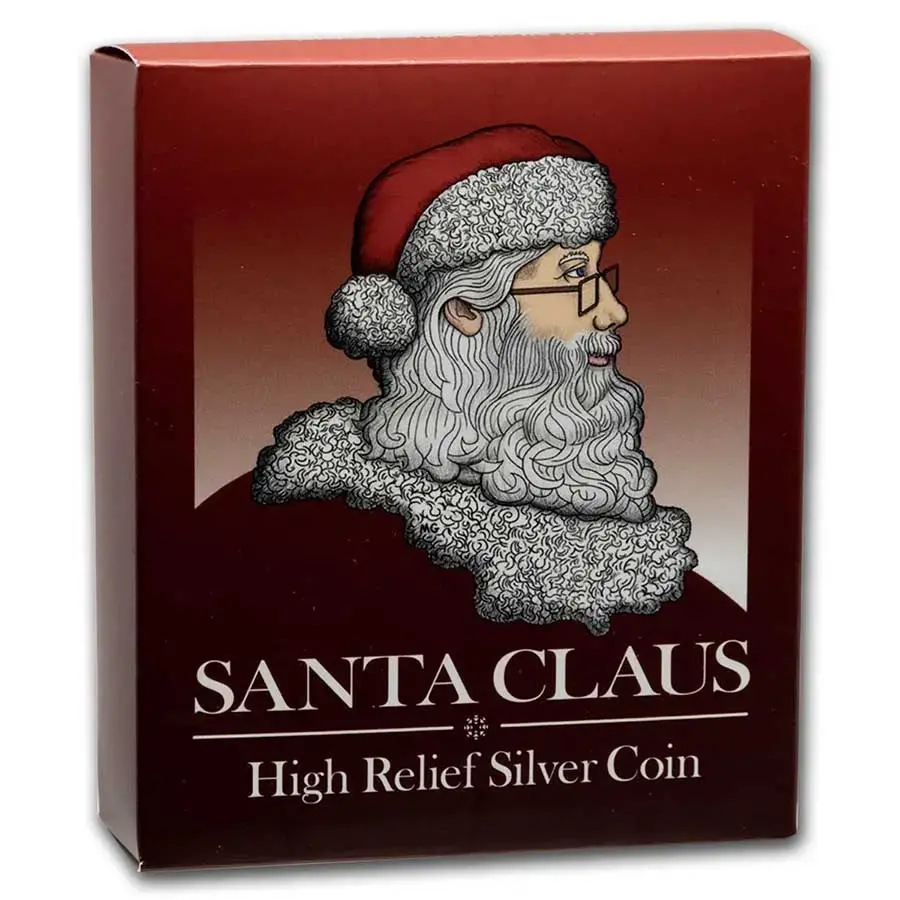 2014 Tuvalu 1 oz Proof Silver HR $1 Santa Claus (w/Box & CoA) - Image 5