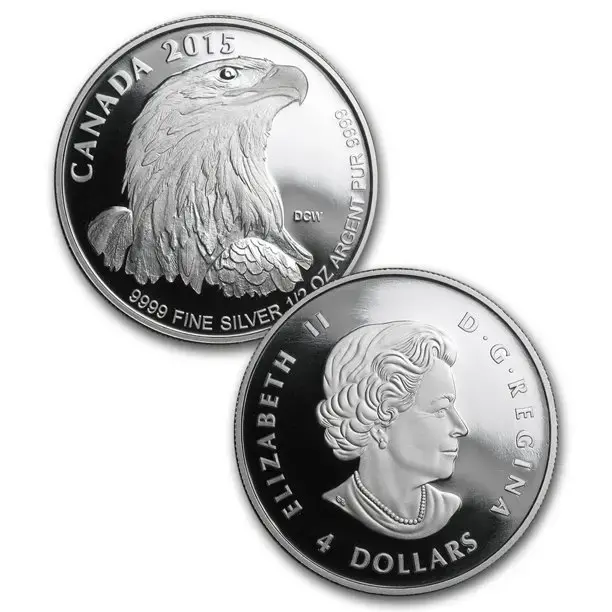 2015 Canada 4-Coin Proof Silver Bald Eagle Fractional Set - Image 3