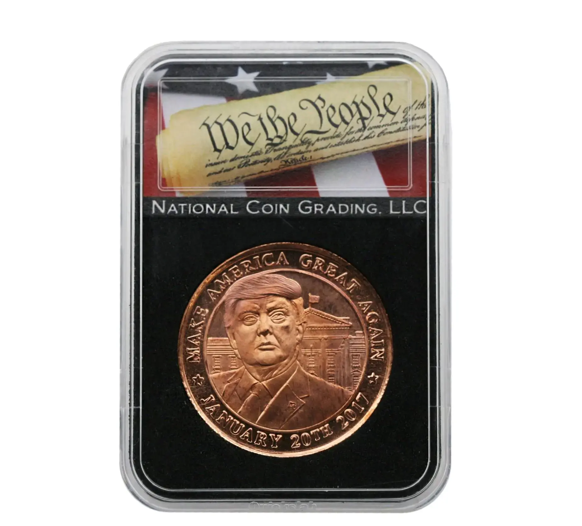 2017 Trump Copper Medal Jan 20, 2017 Make America Great Again NCG