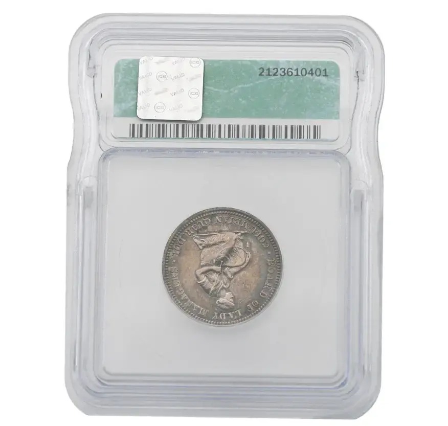 1893 25C Isabella Silver Comm Quarter Dollar ICG AU 58 - Image 2
