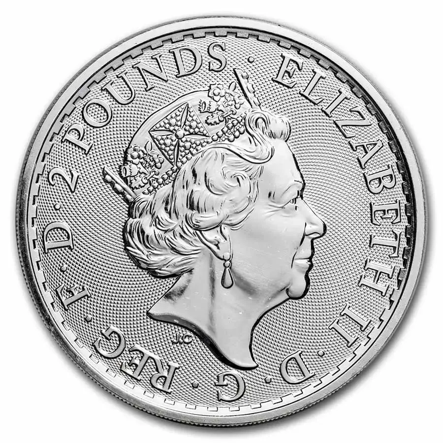 Great Britain 1 oz Silver Britannia BU (Random Year) - Image 2