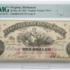 1862 $1 Virginia Richmond Treasury Note
