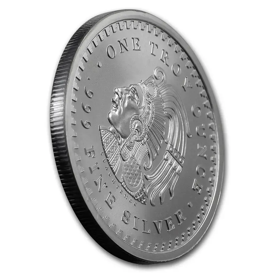 1 oz Silver Round- Aztec Calendar - Image 3