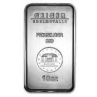 10 oz Silver Geiger Bar - (Security Line Series)