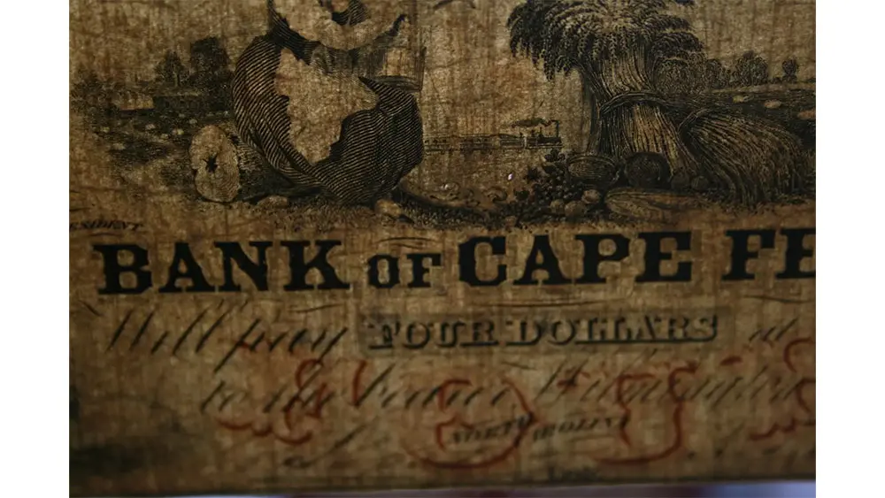 1860's $4 Bank Of Cape Fear NC, Wilmington PMG Fine 15 - Image 2