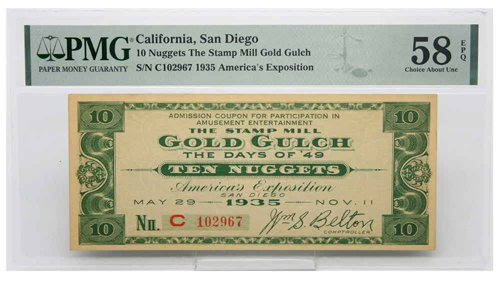 The Stamp Mill Gold Gulch 10 Nuggets California, San Diego