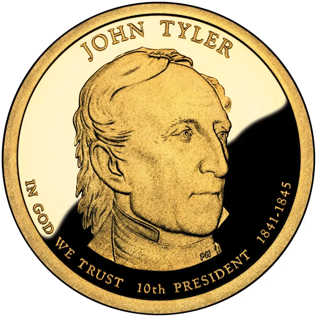 2009- S  John Tyler Presidential $1 Coin- PF