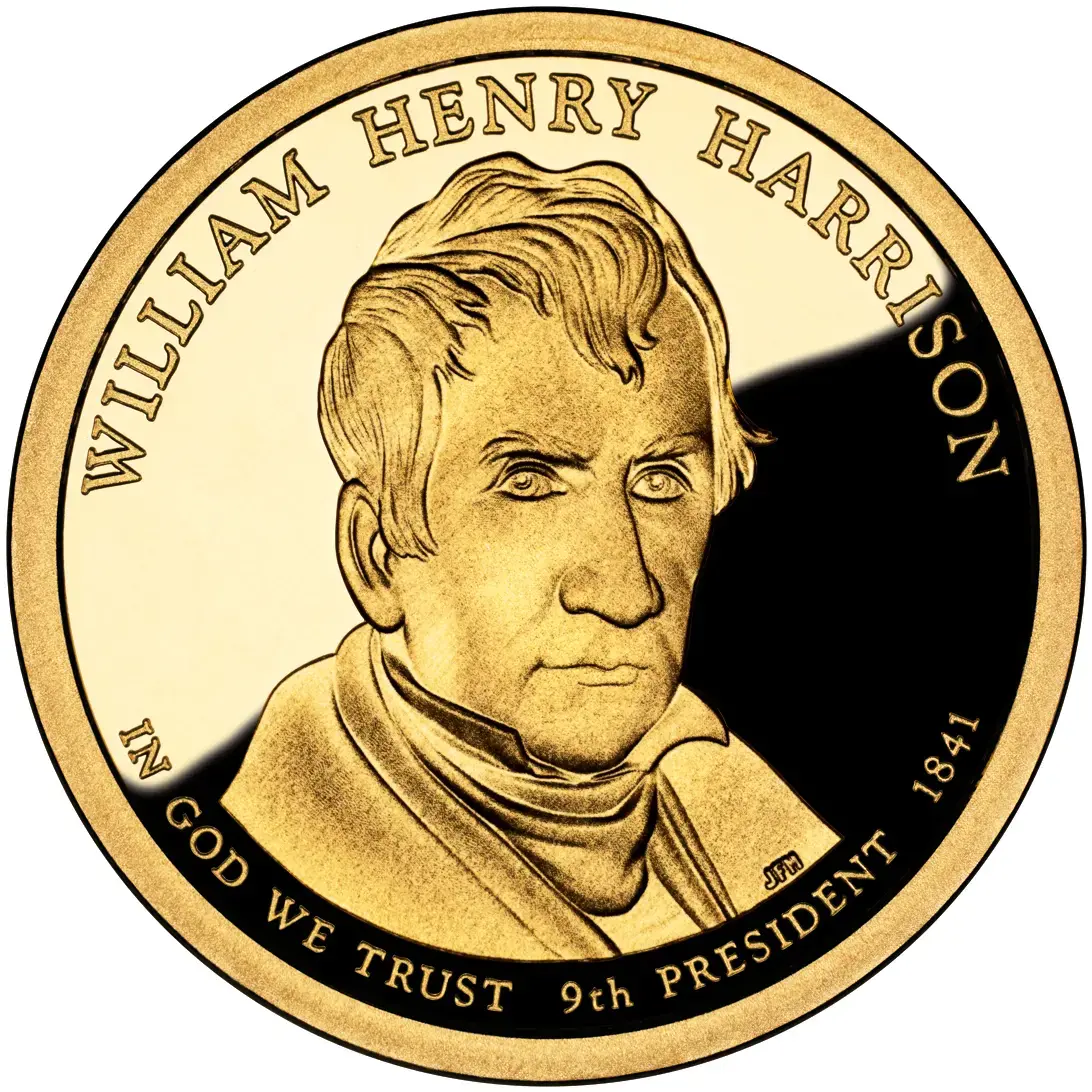 2009- S  William Henry Harrison Presidential S $1 Coin- PF