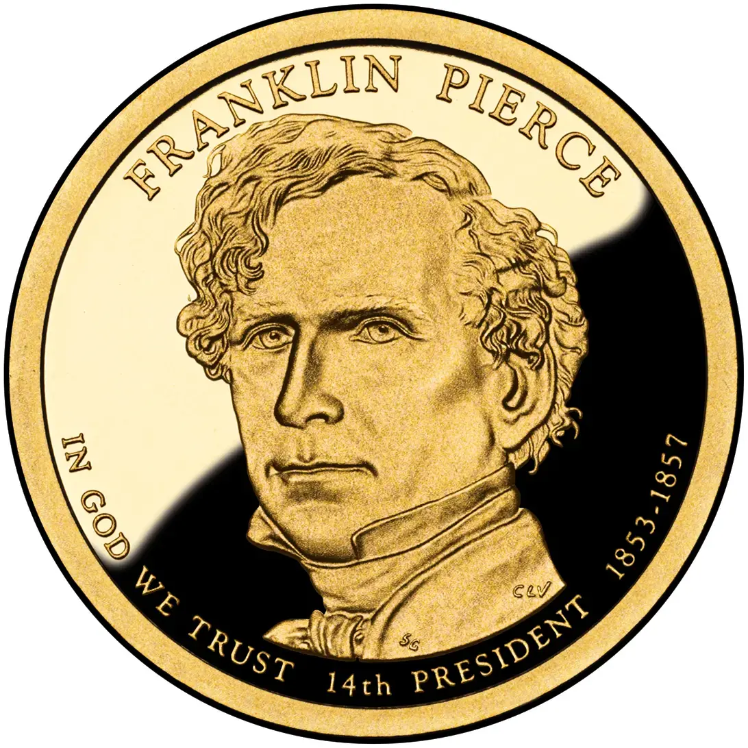 2010- S  Franklin Pierce Presidential $1 Coin- PF