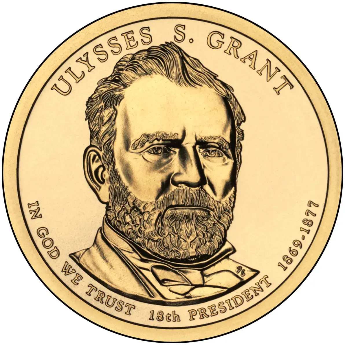 2011- P  Ulysses S. Grant Presidential $1 Coin- UNC