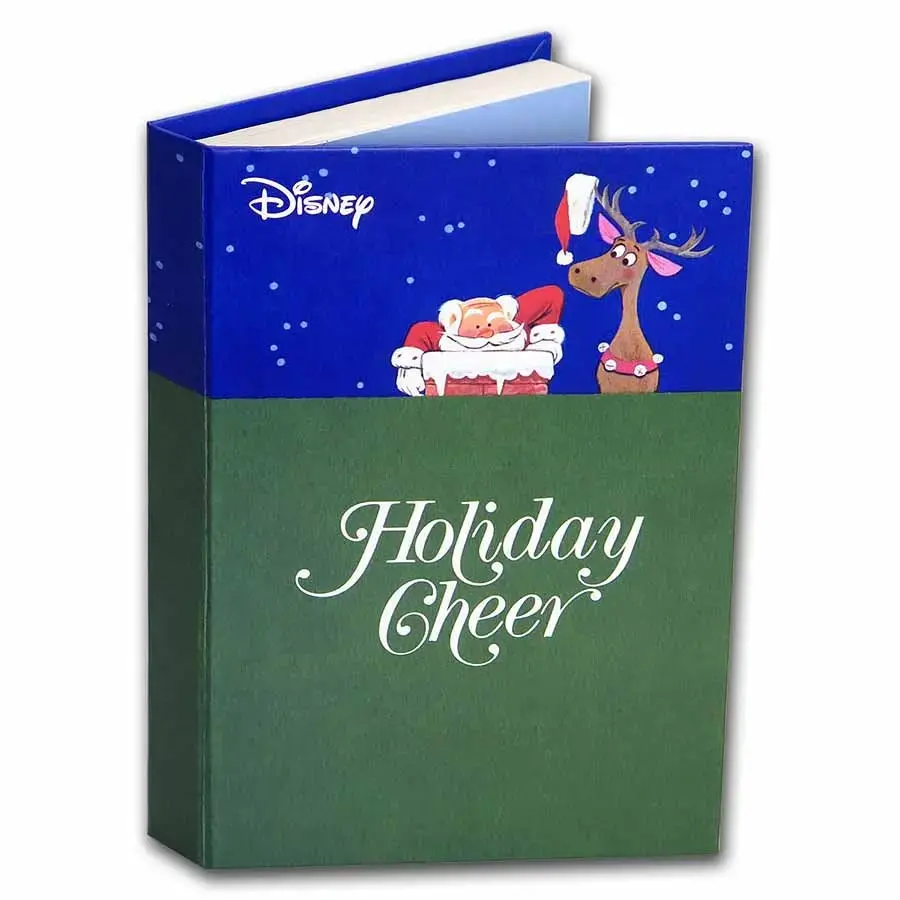 2018 Niue 1 oz Silver $2 Disney Season's Greetings Proof Bar - Image 5