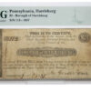 1837 $3 Pennsylvania - Borough of Harrisburg