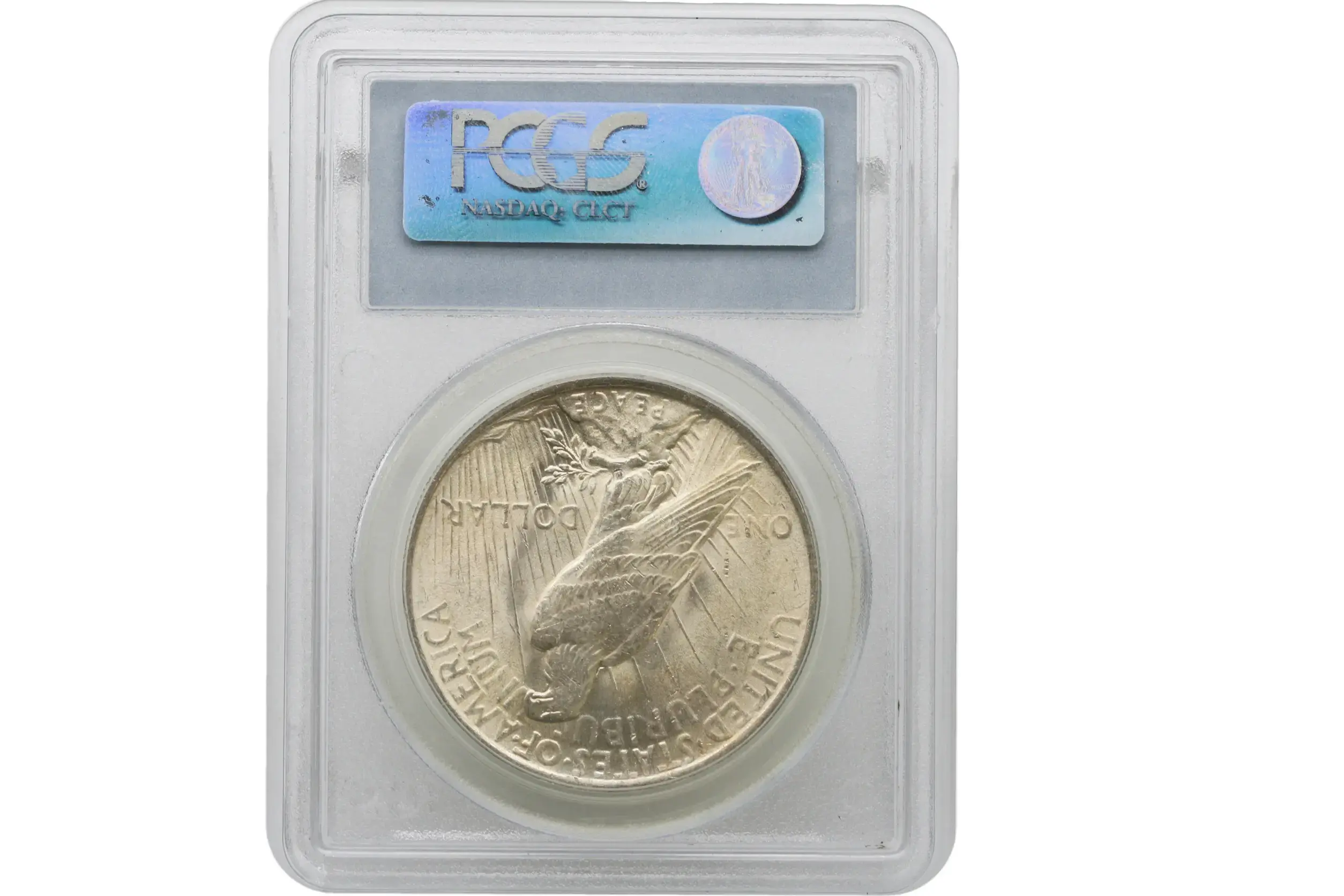 1923 $1 Peace Dollar VAM1 Extra Hair- California PCGS MS62 - Image 2