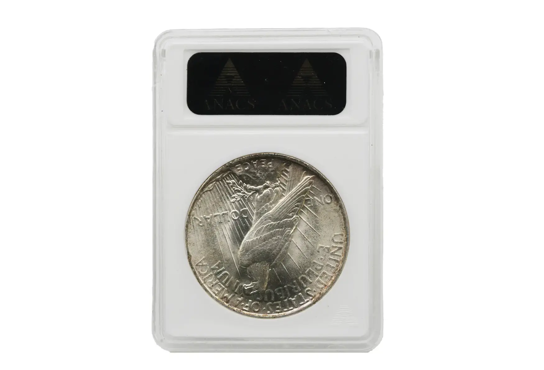1924 Peace Dollar Vam-1 ANACS MS 60 - Image 2